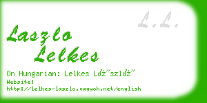 laszlo lelkes business card